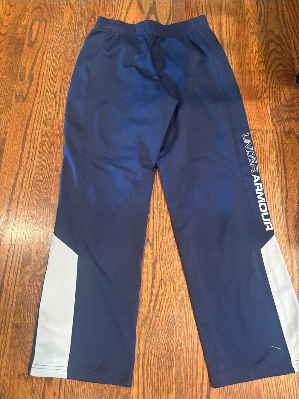 Under Armour Navy & White Kids' Athletic pants
